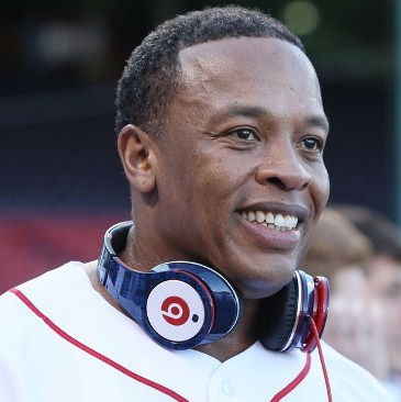 BOSTON - APRIL 04:  Producer and musician Dr. Dre is on the field before the Boston Red Sox take on the the New York Yankees on April 4, 2010 during Opening Night at Fenway Park in Boston, Massachusetts. Dre is promoting the Boston Red Sox version of his Beats by Dr. Dre headphones.  (Photo by Elsa/Getty Images)