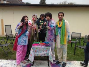 Some of the cast of Cloud 9 get set for Holi!