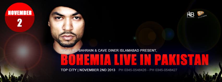 BOHEMIA LIVE IN PAKISTAN - NOVEMBER 2ND 2013