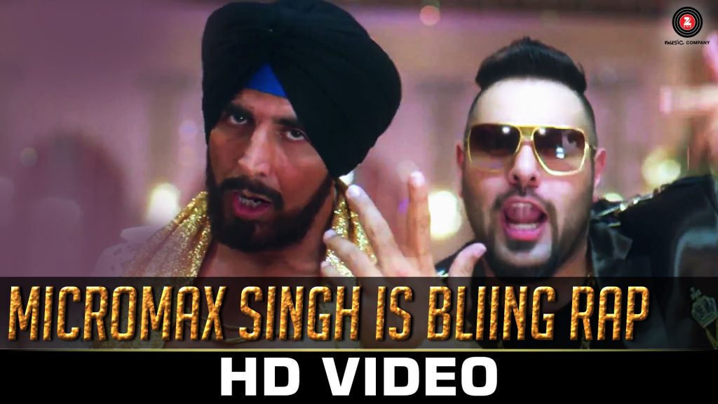 Badshah & Akshay Kumar in Micromax Singh is Bliing Rap