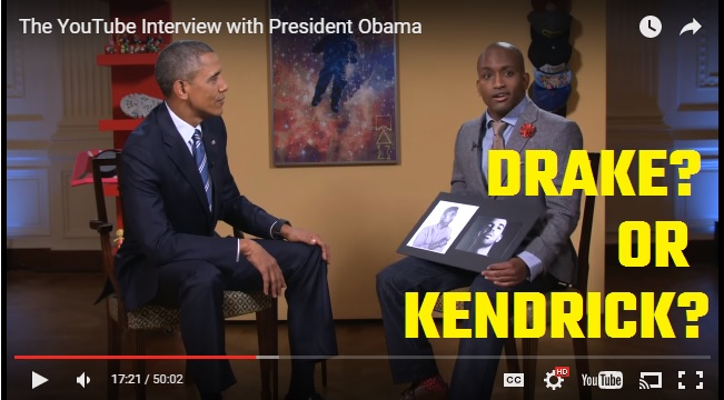 President Obama on : Drake or Kendrick?