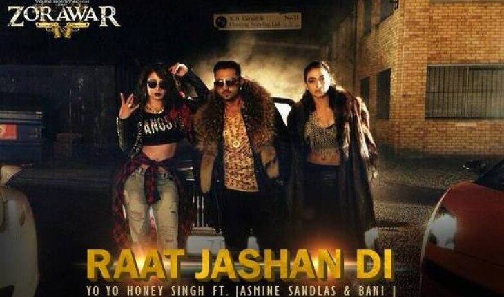 Yo Yo Honey Singh and Jasmine Sandlas - Raat Jashan DI - mtv vj baani j
